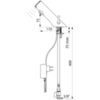 Delabie 490001 Смеситель TEMPOMATIC MIX 4 (раковина) F3/8" встр разъем+ запорный вентиль