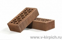 Кирпич лицевой ВОРОТЫНСКИЙ Терракотовый Бархат