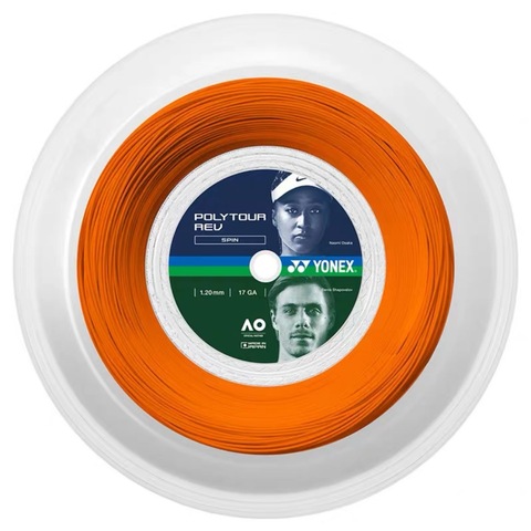Струны теннисные Yonex POLY TOUR REV BRIGHT ORANGE (1.20мм / 200м)