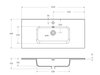 BelBagno KEP-100-GRN Столешница из керамогранита 1016х468 KEP-100-GRN Granito