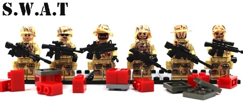 Минифигурки Военных SWAT Война в пустыне серия 121