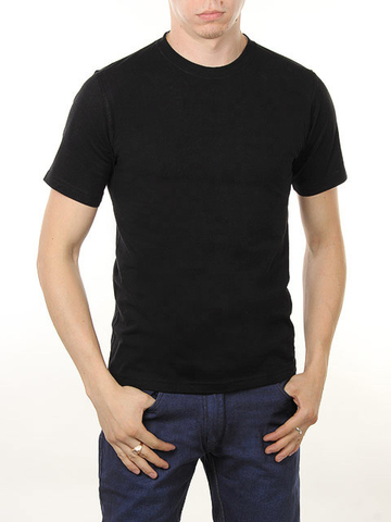 3366-6 футболка мужская, черная