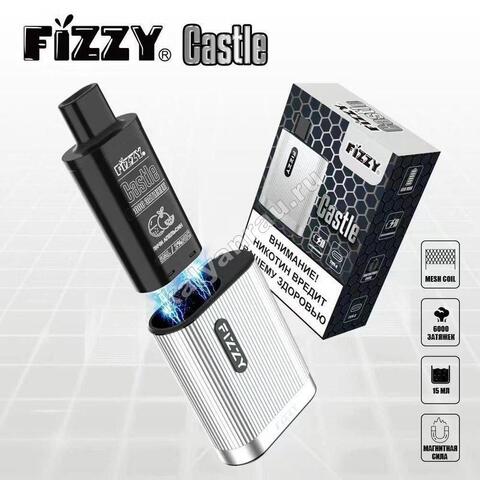 Устройство Fizzy Castle POD 6000 затяжек - Стальной