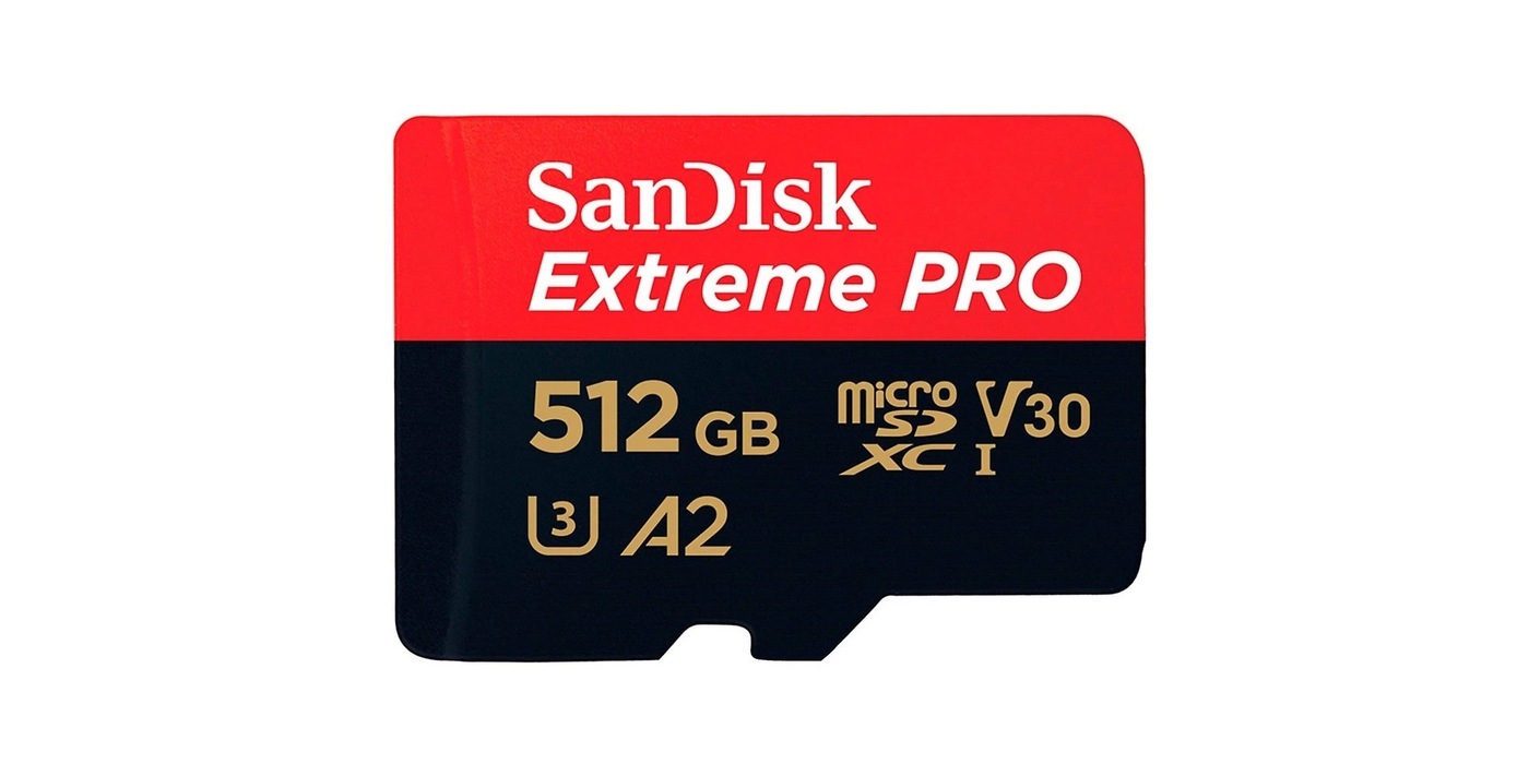 Карта памяти microSDXC 512GB SanDisk Class 10 UHS-I A2 C10 V30 U3 Extreme Pro