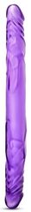 Фиолетовый двусторонний фаллоимитатор 14 Inch Double Dildo - 35 см. - 