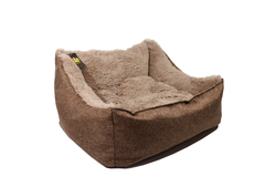 Royal pet лежанка-диван рогожка шоколад №2