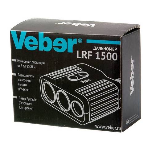 Лазерный дальномер Veber 7x25 LRF1500 green