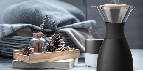 Кофеварка портативная Asobu Pour Over (1 литр), черная