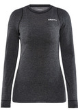 Тёплый Комплект термобелья с шерстью мериноса CORE WOOL MERINO 180 SET Black Melange женский