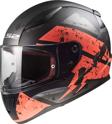 Шлем FF353 RAPID DEADBOLT черно-оранжевый матовый L