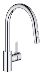 Смеситель для кухонной мойки GROHE Eurosmart Cosmopolitan, высокий выдвижной излив, хром (31481001)