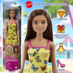 Кукла Барби серия "Супер стиль" Barbie Fashionistas в "жёлтом платье с бабочками"