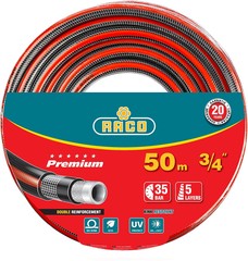 Шланг RACO PREMIUM поливочный, 35атм., армированный, 5-ти слойный, 3/4