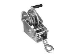 ЗУБР 1.1 т, 8 м, ручная барабанная тяговая тросовая лебедка, Профессионал (43113-1.1)