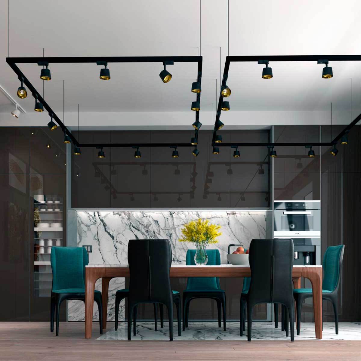 Трековый трехфазный светодиодный светильник Novotech Port Knof 358720