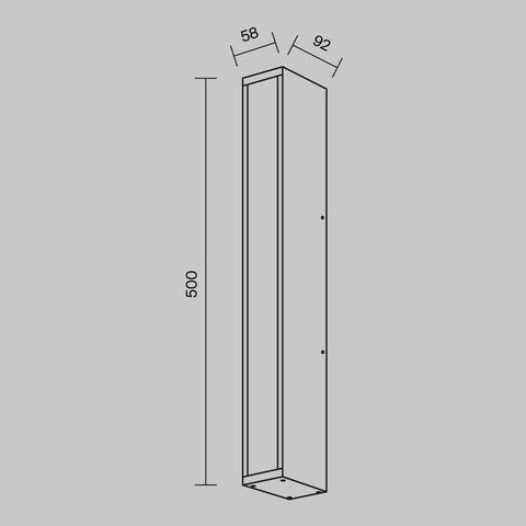 Уличный настенный светодиодный светильник Maytoni Corte O571WL-L20B3K