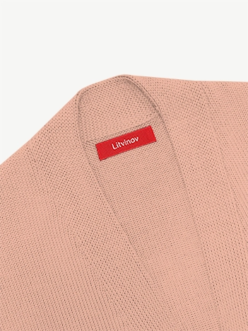 Кардиган с планкой из экохлопка