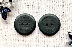 Пуговица костюмная, d 2,5 см, чёрный