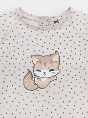 лонгслив  для девочки  КР 302855/бежевый 4002 Н084 к607