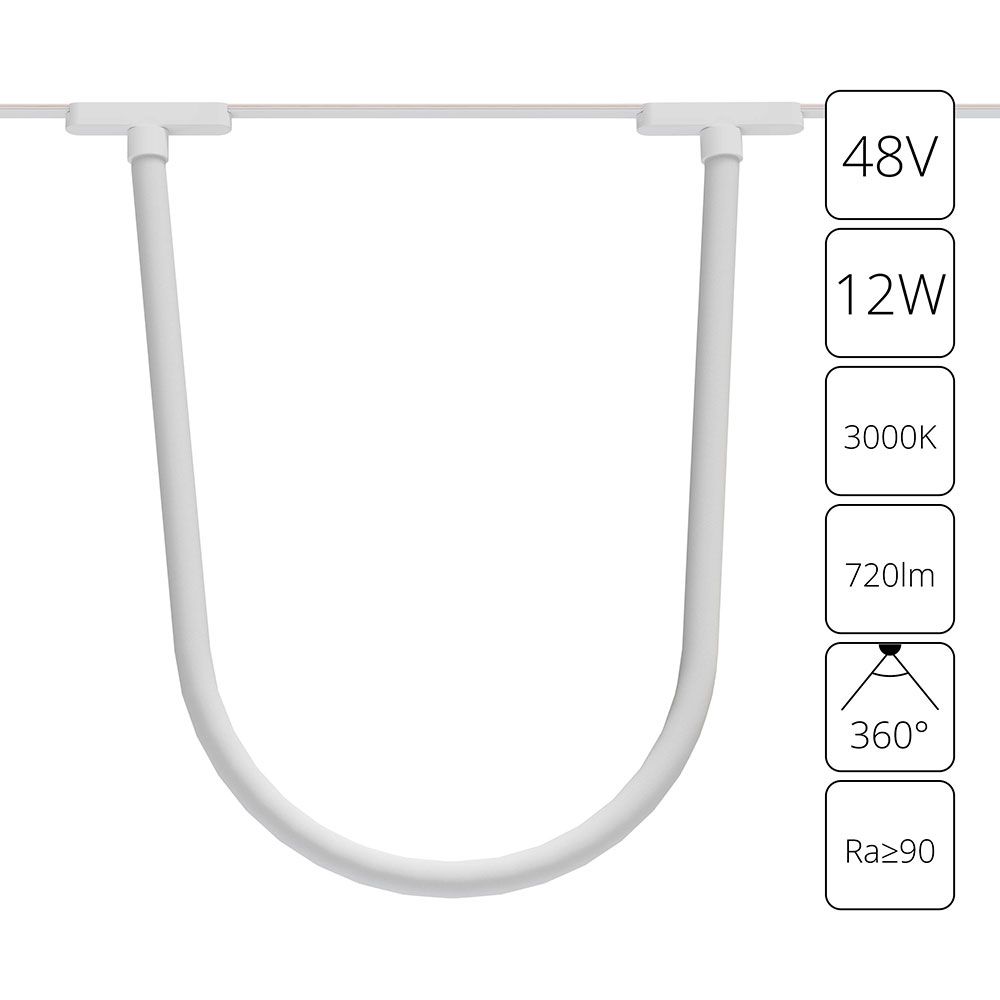 Трековый светодиодный светильник Arte Lamp Rapid A1167PL-1WH