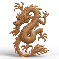 Два силиконовых молда Китайский дракон левый и правый . Набор