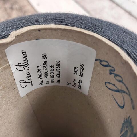 Кашемир с шелком Loro Piana ROYAL 2/58 серый стальной