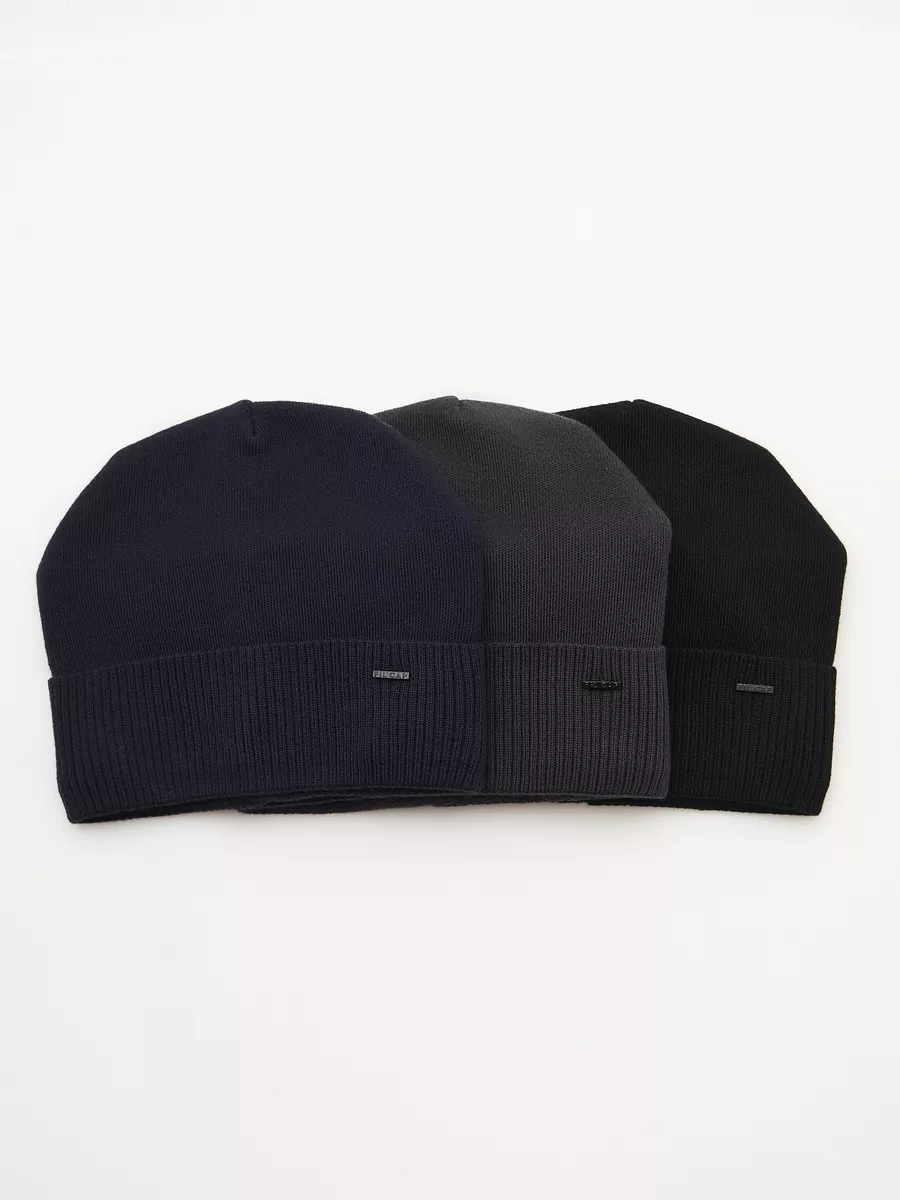 Шапка бини зимняя весенняя с флисом