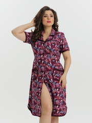 4572 Халат на пуговицах