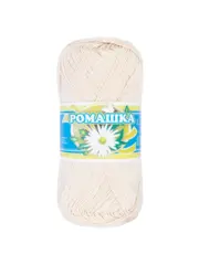 Нитки для вязания Ромашка 4х75г/320м, 100% хб, Кремовый