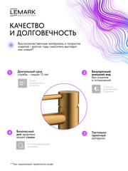 Смеситель для умывальника Lemark LMF-2112S-BRG 