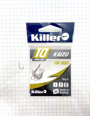 Крючок KILLER KAIZU № 10 продажа от 10 шт.