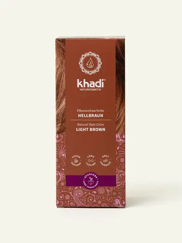СВЕТЛО-КОРИЧНЕВЫЙ натуральная краска для волос Khadi Naturprodukte, 100 гр