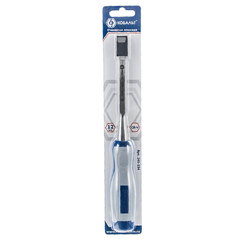 Стамеска плоская КОБАЛЬТ 12 х 140 мм, CR-V, двухкомпонентная рукоятка (1 шт.) блистер (245-534)