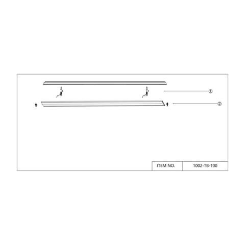 Шинопровод магнитный Favourite Unica 1002-TB-100 1м