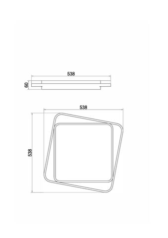 Потолочный светодиодный светильник Freya Arvin FR10030CL-L88B