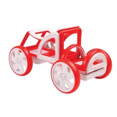 MAGFORMERS Магнитный конструктор Моя первая машинка, красный (63145)