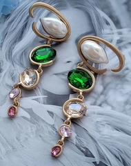 Серьги длинные OSCAR DE LA RENTA с подвесками