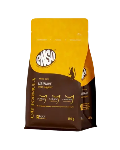 ENSO CF Urinary сухой корм для взрослых кошек профилактика МКБ утка/брусника 350 г