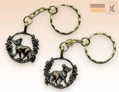 брелок Лисичка в лесу