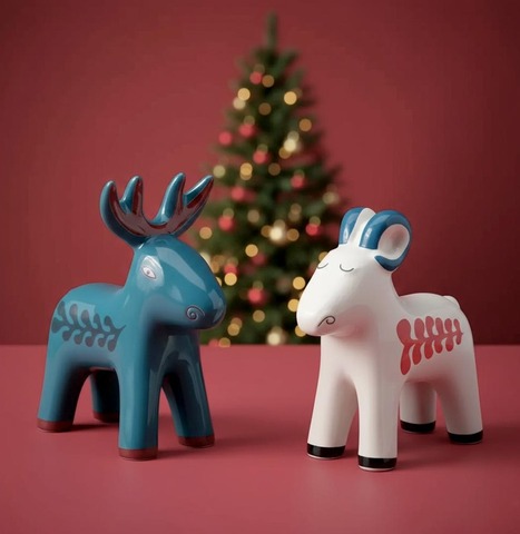 Набор новогодних украшений (1*2) Vintertid, керамика