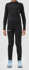 Детские лыжные разминочные брюки с высокой спинкой Nordski Jr. Active 2.0 Black