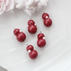 Подвеска Неваляшка, бордовая, 25*17 мм, S057