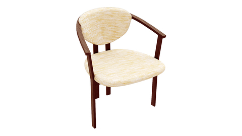 Кресло «Рапсодия Т3» (Орех ткань №10) обеденный для кухни , столовой и гостинной