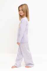 пижама  для девочки  К 1623/лепесток орхидеи,мозаика