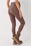 Леггинсы для беременных 19173 коричневый меланж