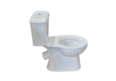 Унитаз напольный с бачком Aquatek КАИР , 660*360*720, косой выпуск, сиденье из полипропилена, крепеж