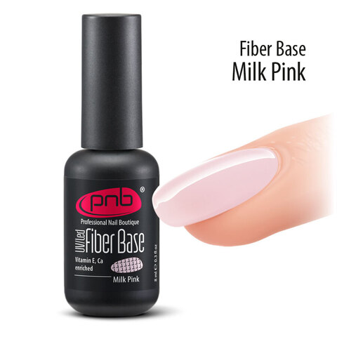 Fiber Base Milk Pink/база с нейлоновыми волокнами молочно-розовая