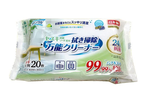 Влажные салфетки для уборки L-D, 20шт