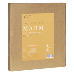 Блюдо сервировочное marm, D30 см, белый мрамор