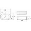 AC2116MW Накладная раковина